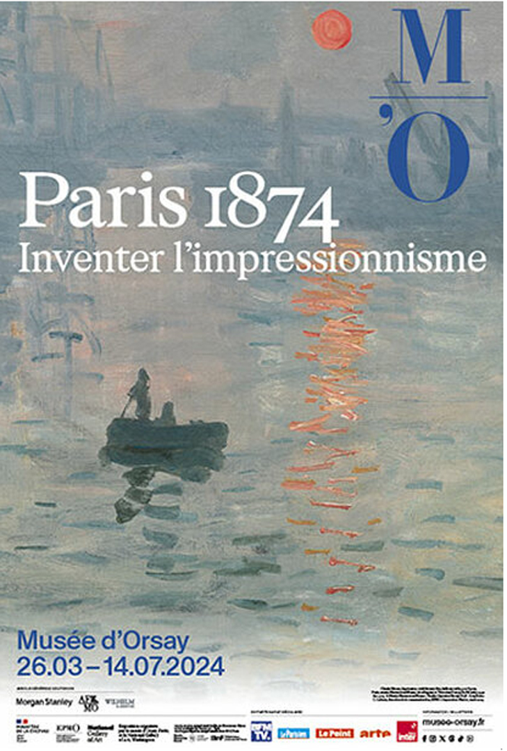 affiche expo Paris 1874 -inventer l'impressionnisme-