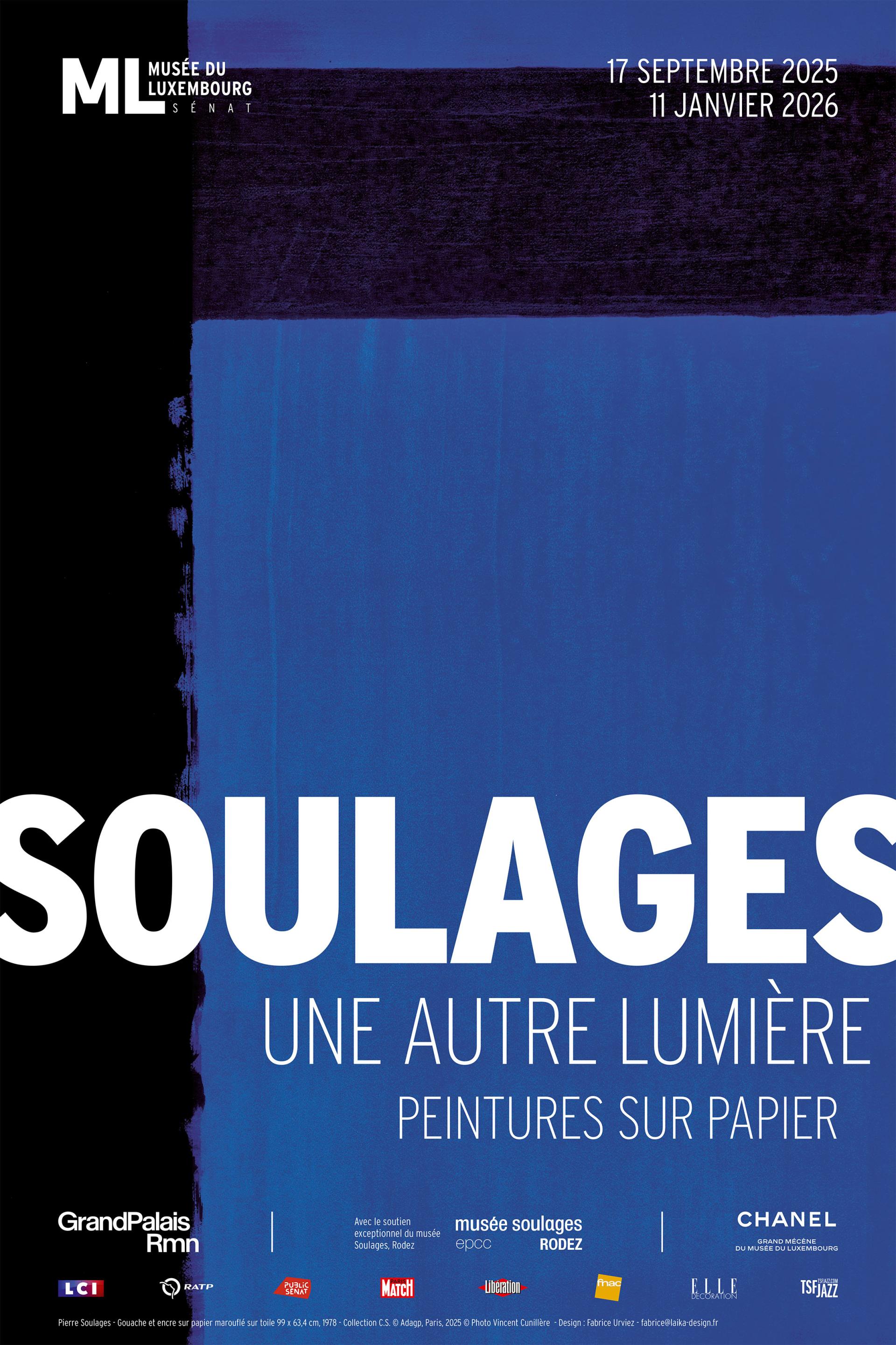 affiche expo Pierre Soulages
