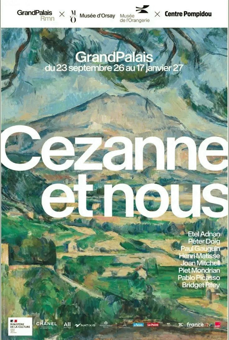 affiche expo Cezanne et nous