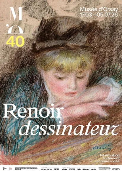 affiche expo RENOIR dessinateur