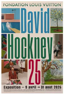 affiche expo david Hockney 25