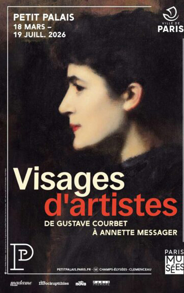 affiche expo Visages d'artistes